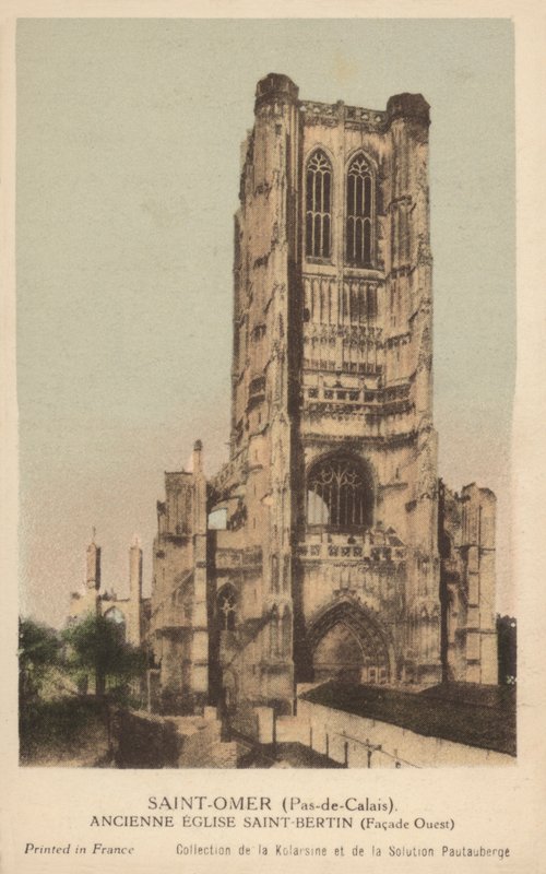 Saint Omer, antiga igreja de Saint Bertin de French Photographer