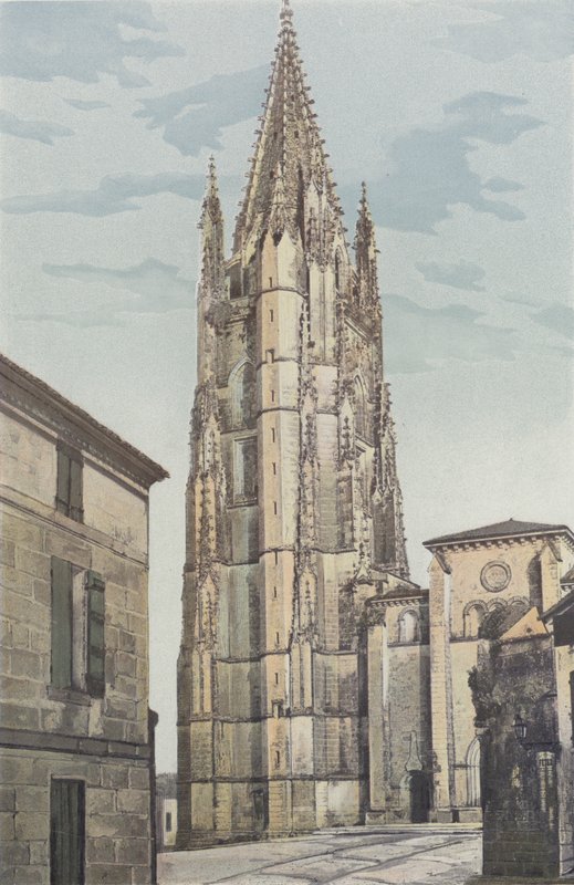 Saintes, Igreja Saint-Eutrope, Torre do Sino e fachada O de French Photographer