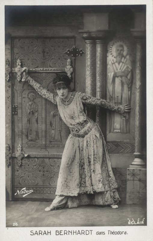 Sarah Bernhardt na imperatriz Theodora de French Photographer