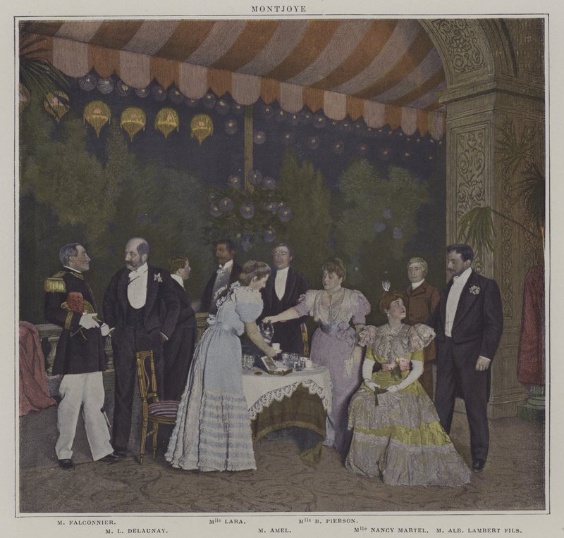 Cena de uma produção de Montjoye, de Octave Feuillet (foto a cores) de French Photographer