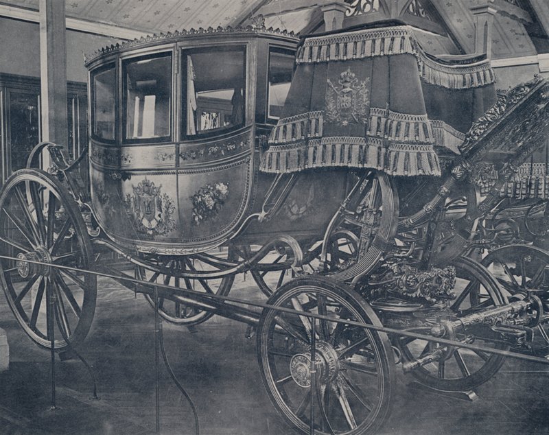 Transporte estatal de Napoleão I (foto a p/b) de French Photographer