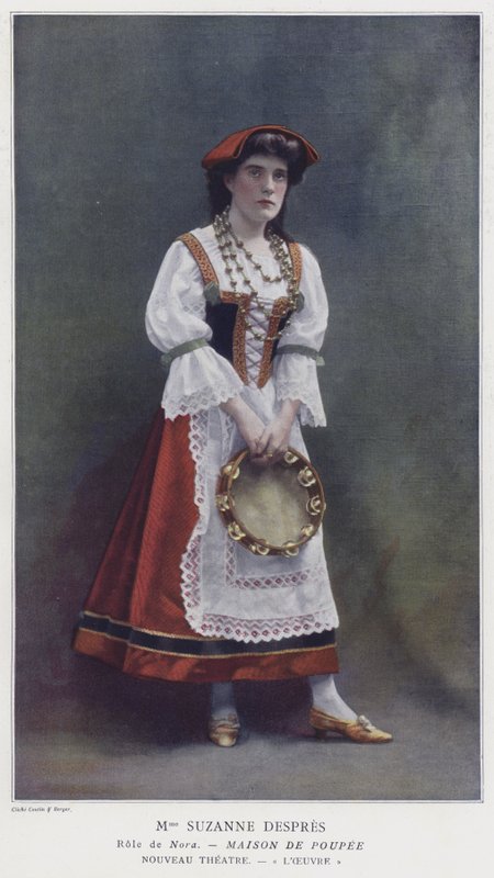 Suzanne Despres como Nora em uma casa de bonecas (foto colorida) de French Photographer