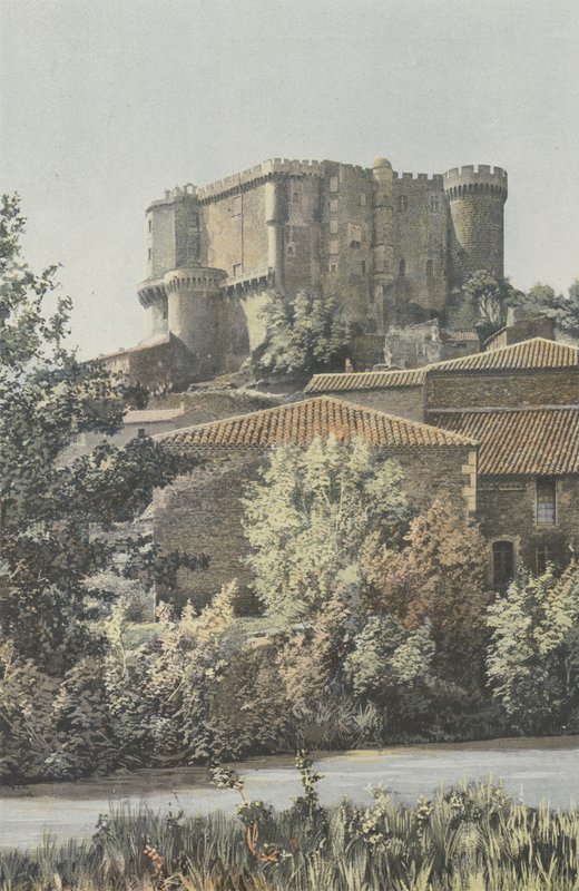 Suze-la-Rousse, Chateau, vista tirada do lado da planície de French Photographer