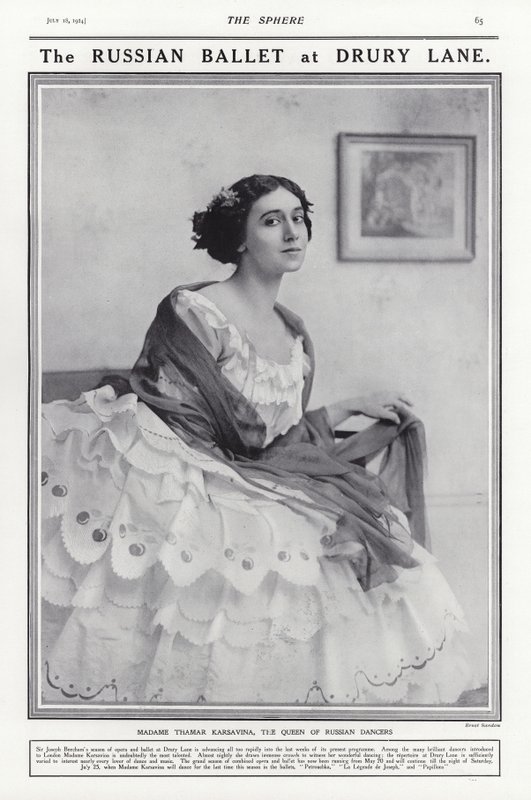 Tamara Karsavina, bailarina russa de French Photographer