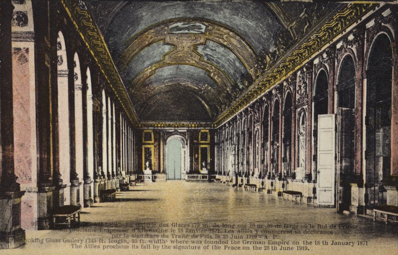 O Salão dos Espelhos, Palácio de Versalhes (foto a cores) de French Photographer