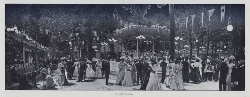 O Jardin de Paris (foto a p/b) de French Photographer