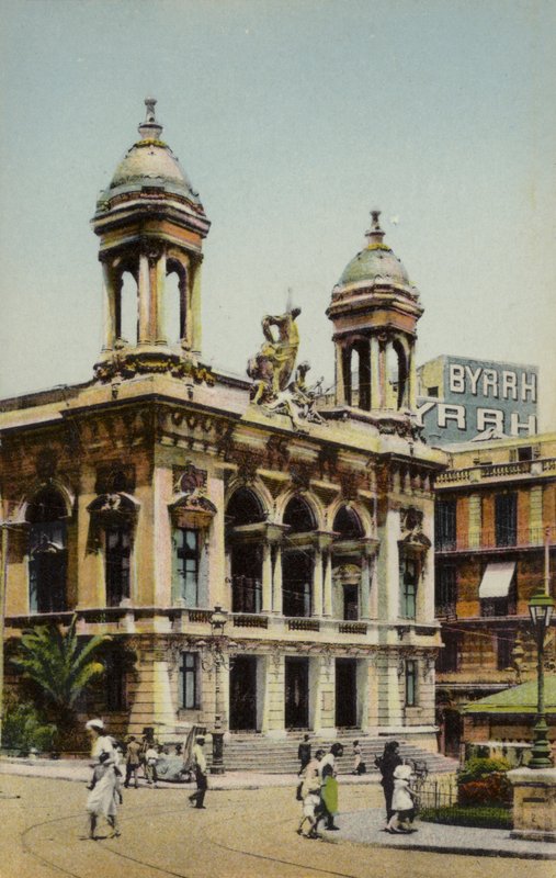 O teatro, Oran, Argélia (foto colorida) de French Photographer