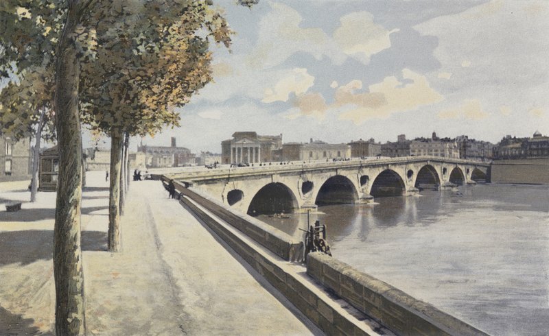 Toulouse, Pont-Neuf, vista tomada a montante na margem do Garonne de French Photographer