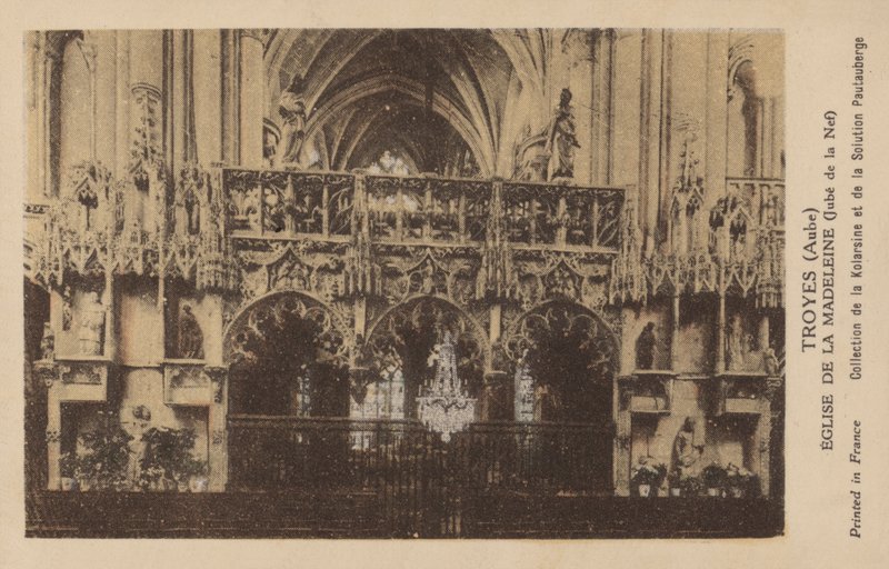 Troyes, Aube, Igreja da Madeleine de French Photographer