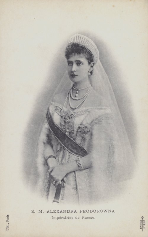 Czarina Alexandra da Rússia (foto a p/b) de French Photographer