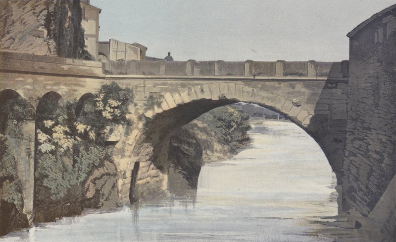 Vaison, ponte romana, vista a montante de French Photographer