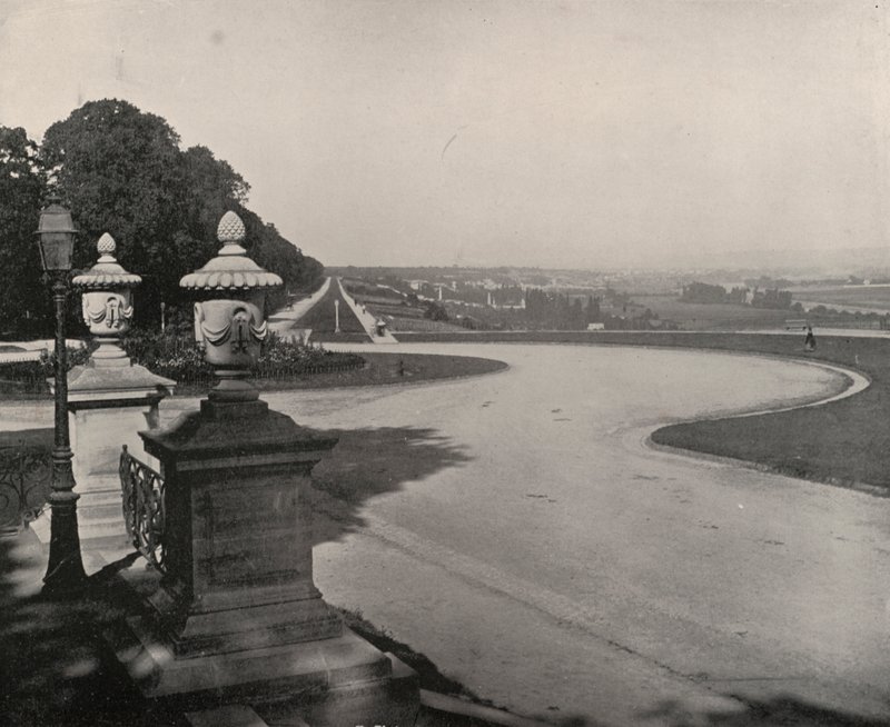 Vale do Sena, do Castelo de Saint Germain (foto a p/b) de French Photographer