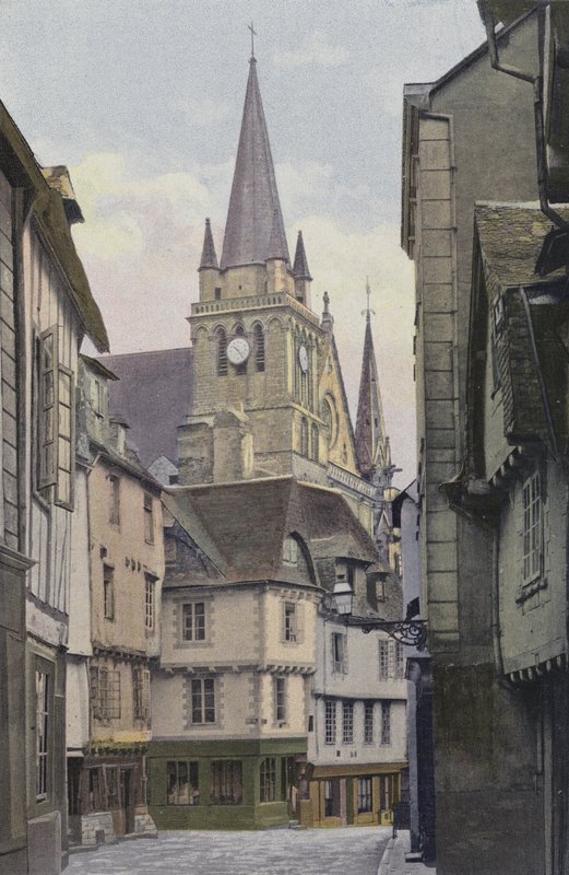 Vannes, Cathedrale e rue de lHotel-de-Ville de French Photographer