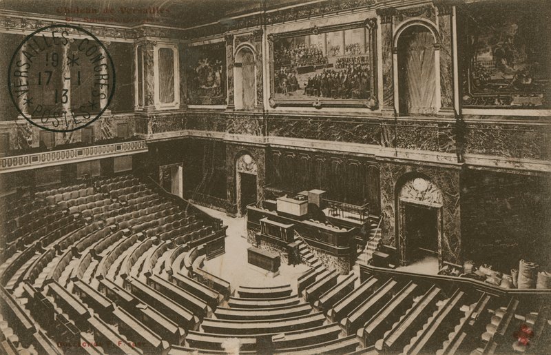 Congresso de Versalhes. Postal enviado em 1913. de French Photographer