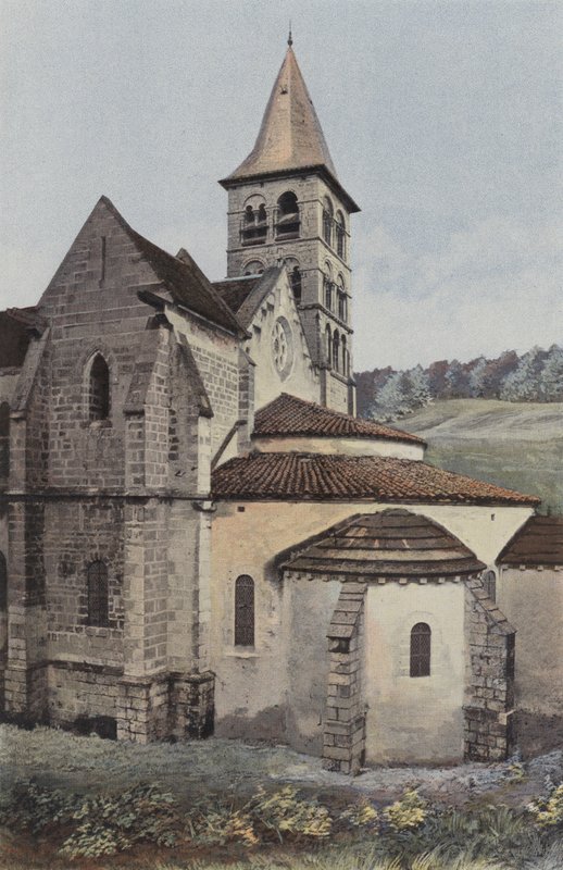 Vignory, Igreja, abside e transepto S de French Photographer