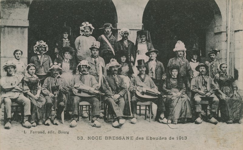 Casamento de Bressan Ebaudes em 1913. Postal enviado em 1913. de French Photographer