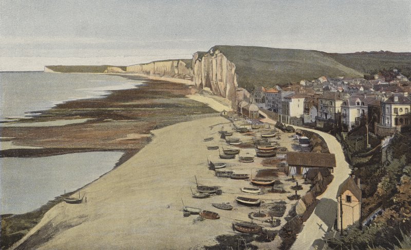 Yport, vista geral da praia de French Photographer