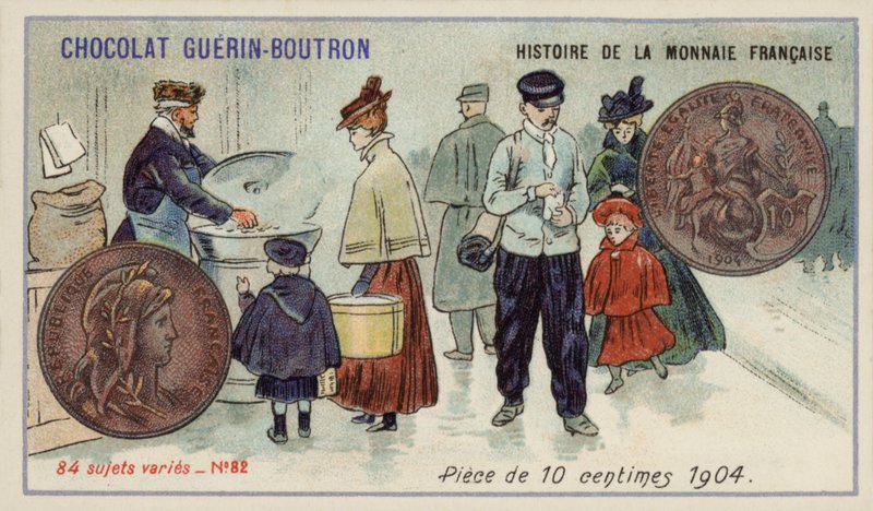 Peça de 10 cêntimos de French School