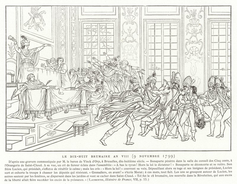 18 Brumário, Ano VIII (9 de novembro de 1799) de French School