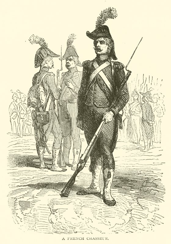 Um Chasseur francês (gravura) de French School