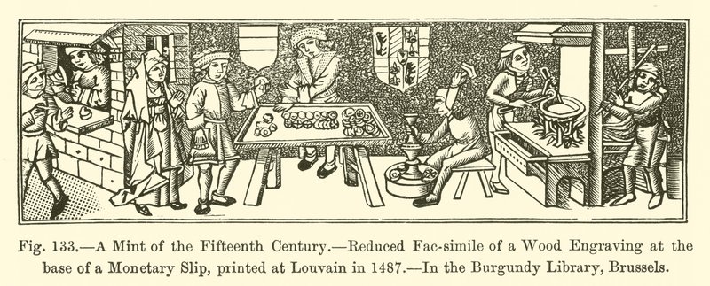 A Mint of the Fifteenth Century (gravura) de French School