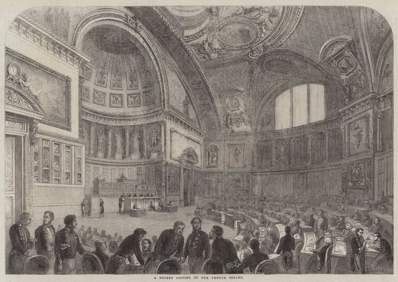 Uma sessão recente do Senado francês de French School