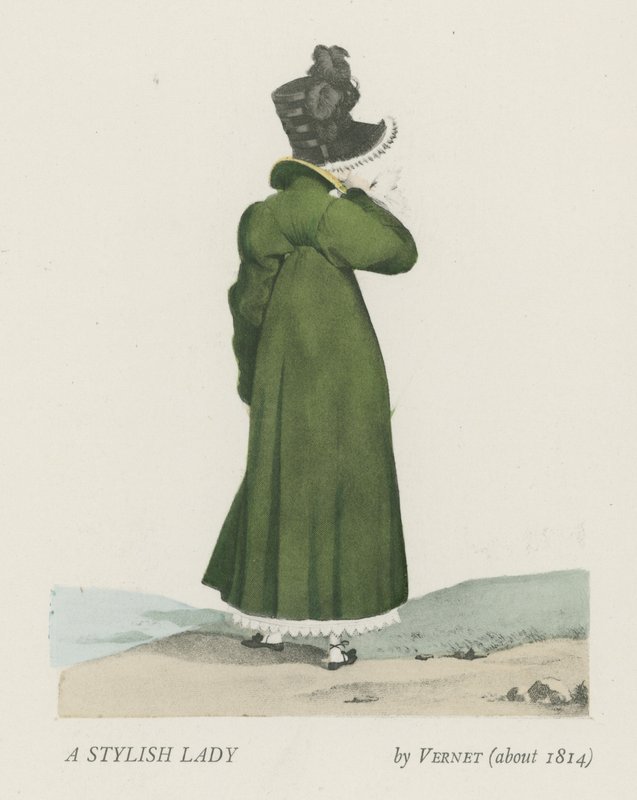 Uma dama elegante (cerca de 1814) de French School