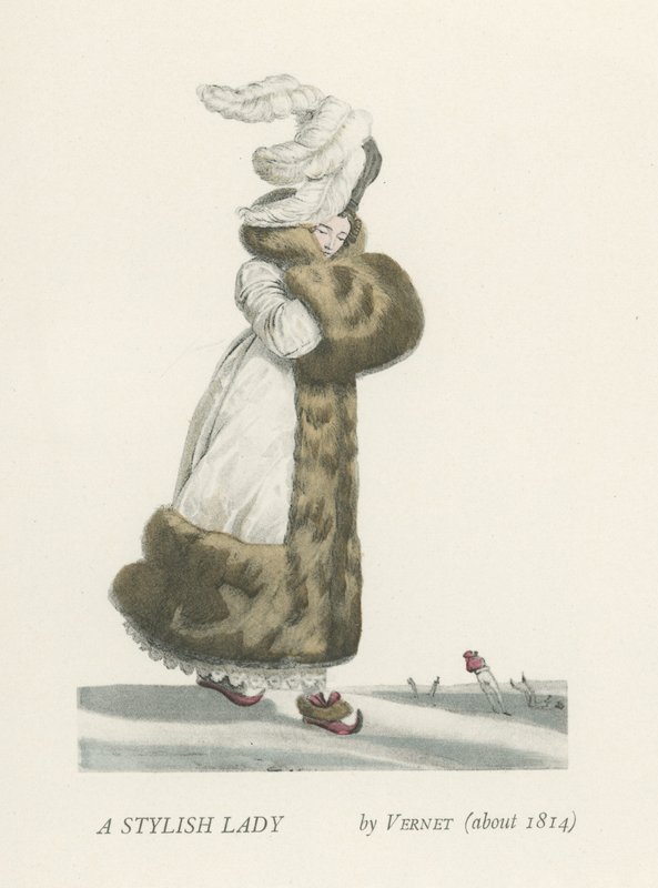 Uma dama elegante (cerca de 1814) de French School