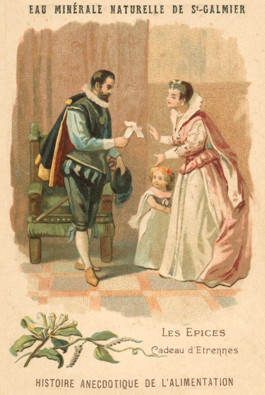 Um presente de especiarias (chromolitho) de French School