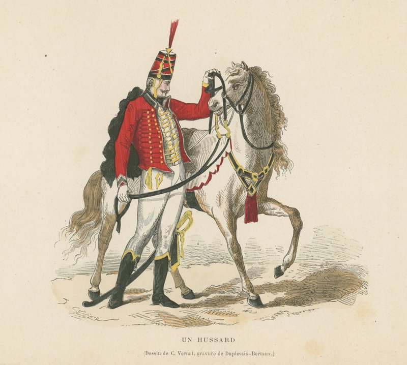 Um hussardo de French School
