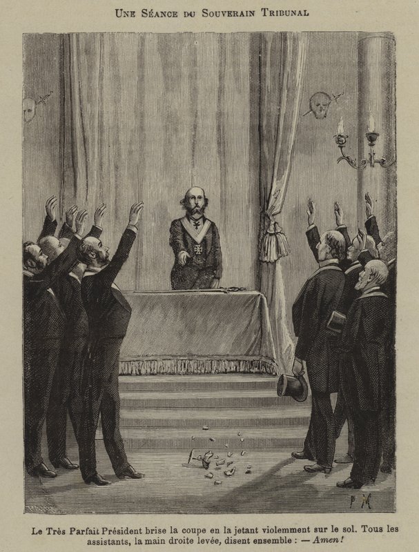 Uma reunião do Conselho Superior (gravura) de French School