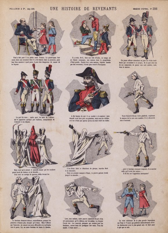 Uma história de fantasmas (cor litho) de French School