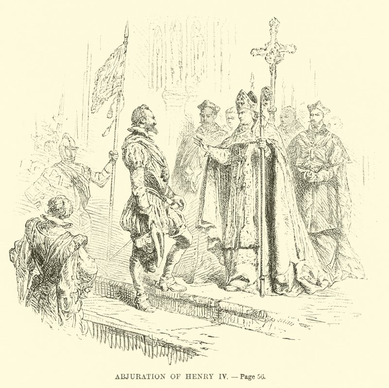 Abjuração de Henrique IV de French School