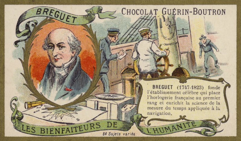 Abraham-Louis Breguet, relojoeiro suíço (chromolitho) de French School