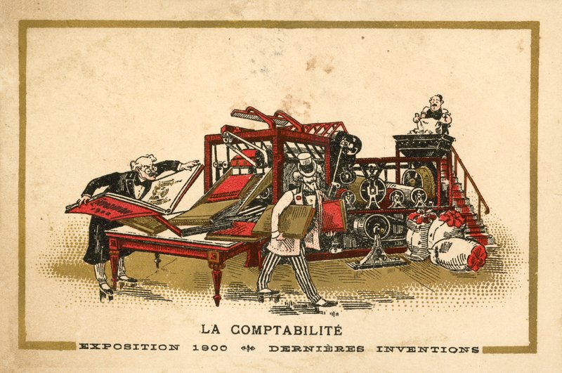 Contabilidade (chromolitho) de French School