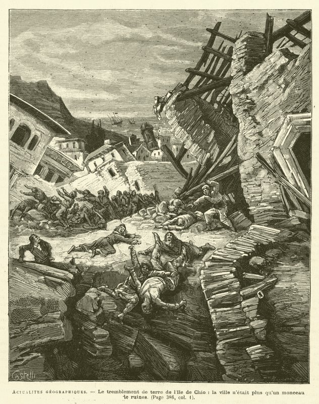 Notícias Geográficas (gravura) de French School
