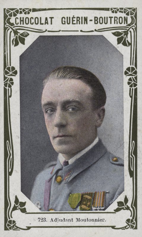 Oficial de autorização Moutonnier (foto colorida) de French School