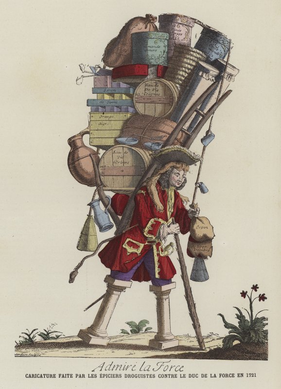 Admire a Força, 1721 de French School