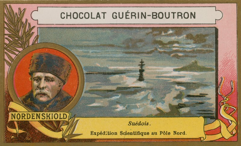 Adolf Erik Nordenskiold, explorador finlandês-sueco do século XIX de French School