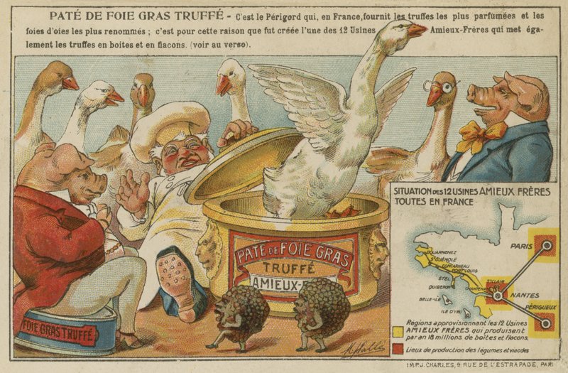 Propaganda para Amieux Brothers Pate de Fois Gras de French School