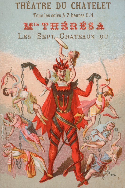 Anúncio para uma performance no Theatre du Chatelet, Paris de French School
