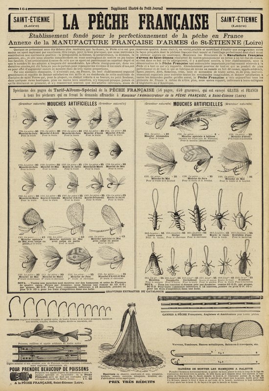 Propaganda para equipamento de pesca de French School