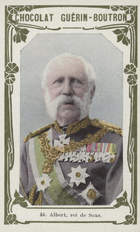 Albert, rei da Saxônia (foto colorida) de French School