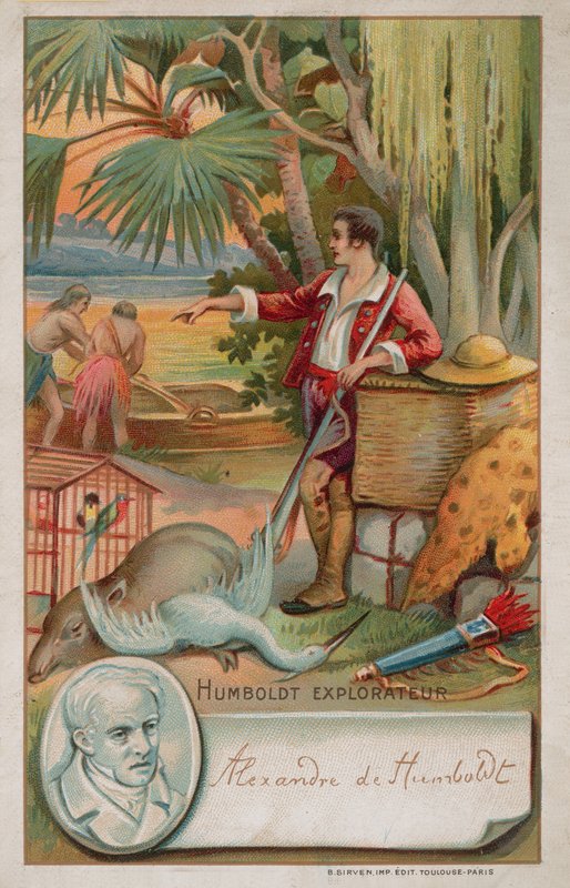 Alexander von Humboldt, geógrafo prussiano, naturalista e explorador (1769 -1859) de French School