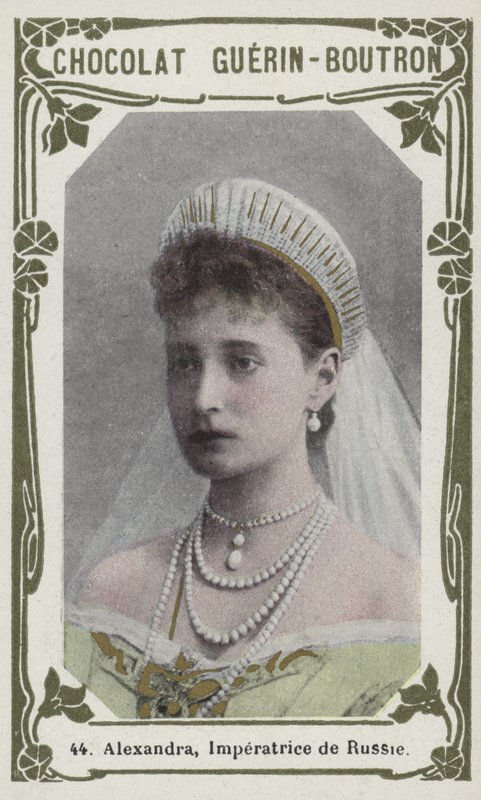 Alexandra, Imperator da Rússia (foto colorida) de French School