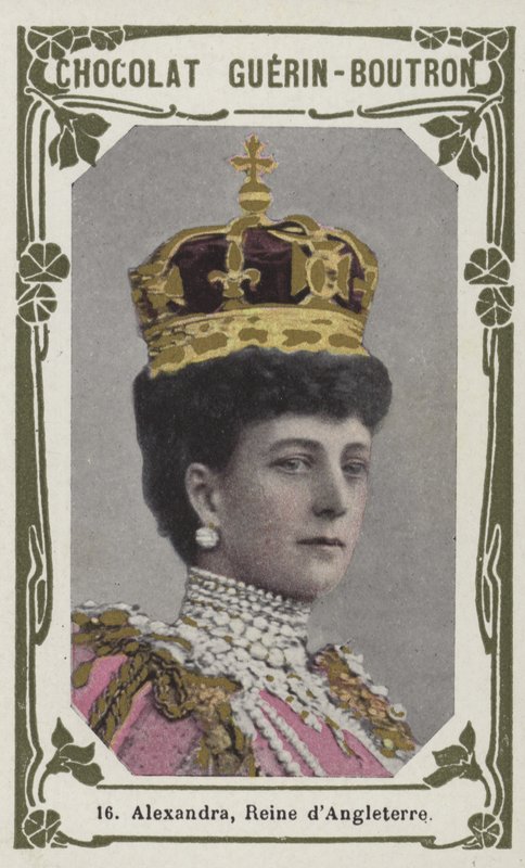 Alexandra, Reine dAngleterre (foto colorida) de French School