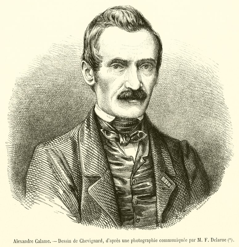 Alexandre Calame (gravura) de French School