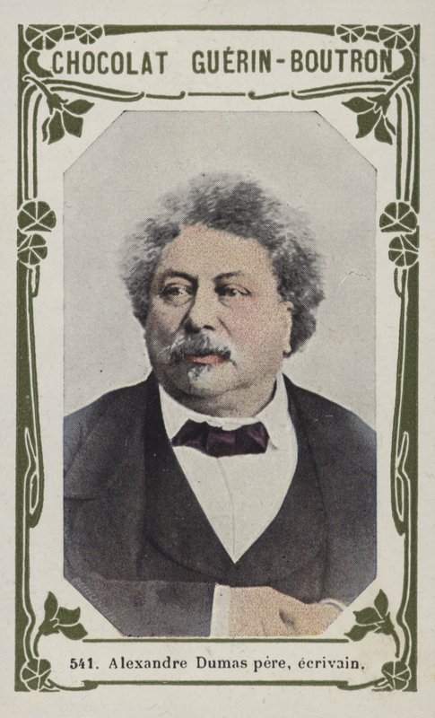 Alexandre Dumas pai, escritor (foto colorida) de French School
