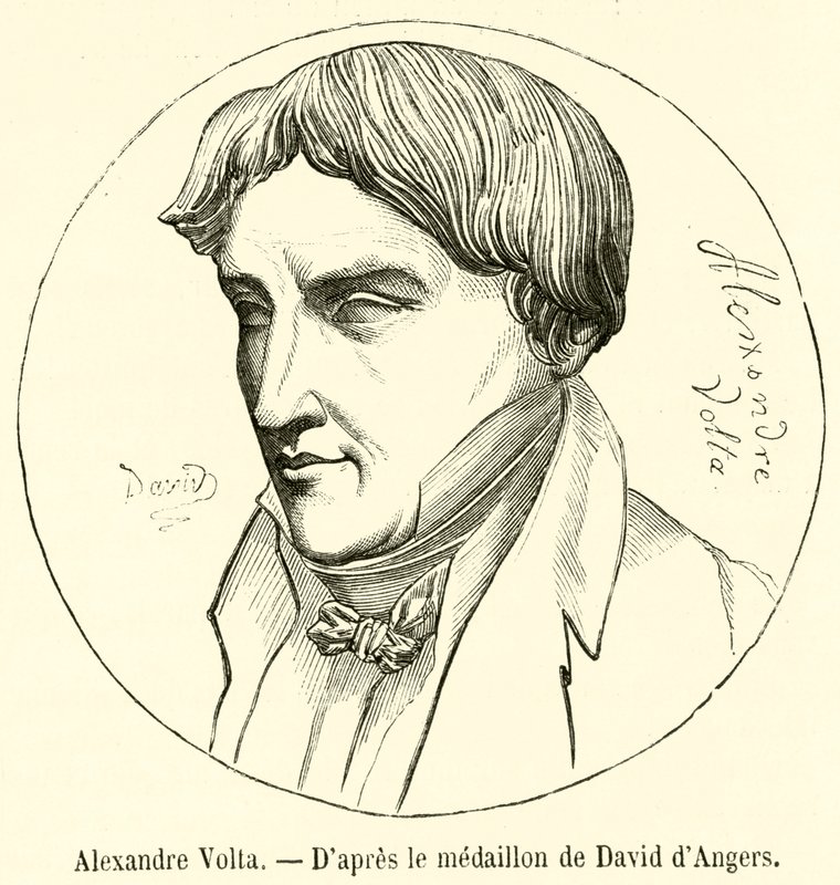 Alexandre Volta (gravura) de French School