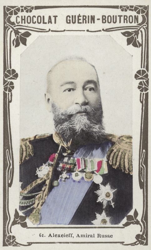 Alexeieff, almirante russo (foto colorida) de French School